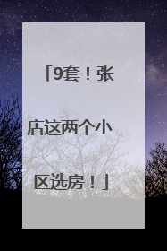 9套！张店这两个小区选房！